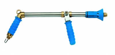 Spray gun with one adjustment possibility
